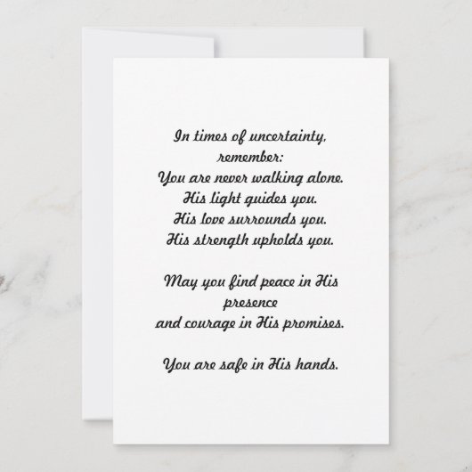 Psalm 27:1 Aanmoediging Kaart (Achterkant)