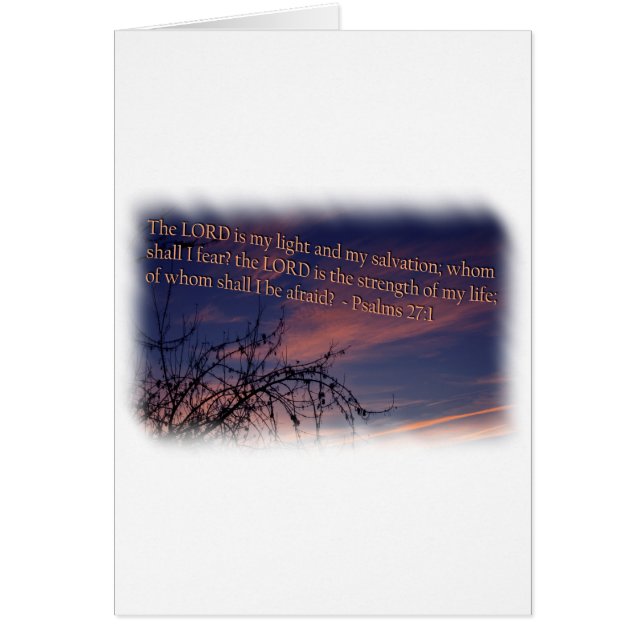 Psalm 27:1 bij de Witte Dageraad (Voorkant)