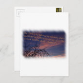 Psalm 27:1 bij de Witte Dageraad Briefkaart (Voorkant / Achterkant)