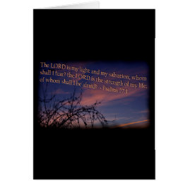 Psalm 27:1 bij de zwarte rand van de dageraad