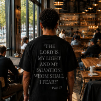 Psalm 27:1 Bijbelvers T-Shirt
