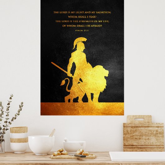Psalm 27:1 Bijbelversie Poster (Keuken)