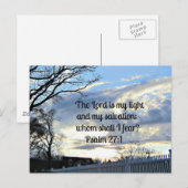 psalm 27:1 briefkaart (Voorkant / Achterkant)