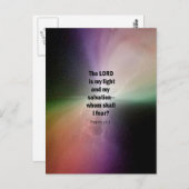 psalm 27:1 briefkaart (Voorkant / Achterkant)