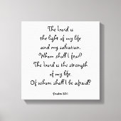 psalm 27:1 canvas afdruk (Voorkant)