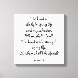 psalm 27:1 canvas afdruk