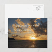 Psalm 27 1 De Heer is mijn Licht Briefkaart (Voorkant / Achterkant)