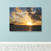 Psalm 27 1 De Heer is mijn Licht Canvas Afdruk (Insitu (Houten vloer))