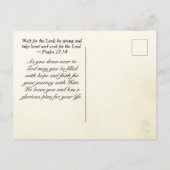 Psalm 27:1 De Heer is mijn licht en mijn redding— Briefkaart (Achterkant)