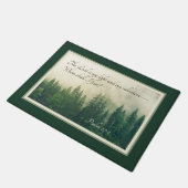 Psalm 27:1 De Heer is mijn licht en mijn redding— Deurmat (Schuin)