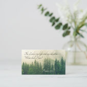 Psalm 27:1 De Heer is mijn licht en mijn redding— Visitekaartje (Staand voorkant)