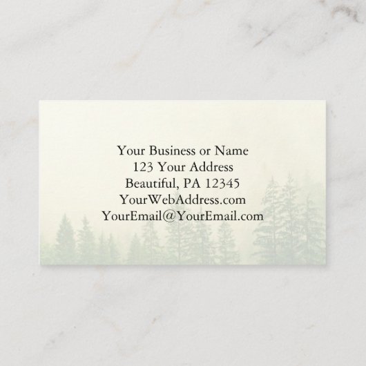 Psalm 27:1 De Heer is mijn licht en mijn redding— Visitekaartje (Achterkant)