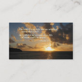 Psalm 27 1 De Heer is mijn Licht Visitekaartje (Achterkant)