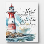 Psalm 27:1 De Heer van de Bijbel is mijn licht en  Fotoplaat (Voorkant)