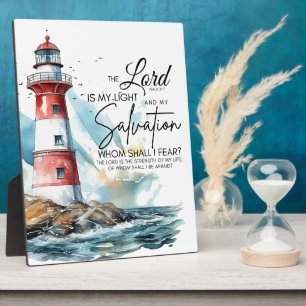 Psalm 27:1 De Heer van de Bijbel is mijn licht en  Fotoplaat