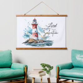 Psalm 27:1 De Heer van de Bijbel is mijn licht en Hangend Wandkleed