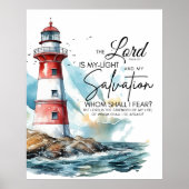 Psalm 27:1 De Heer van de Bijbel is mijn licht en  Poster (Voorkant)