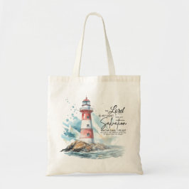 Psalm 27:1 De Heer van de Bijbel is mijn licht en Tote Bag