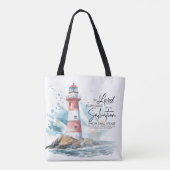 Psalm 27:1 De Heer van de Bijbel is mijn licht en  Tote Bag (Achterkant)