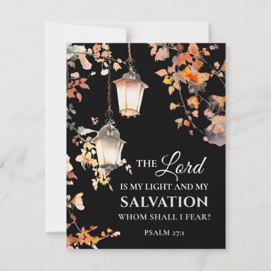 Psalm 27:1 De Here is mijn lichte bijbelse platte  (Voorkant)