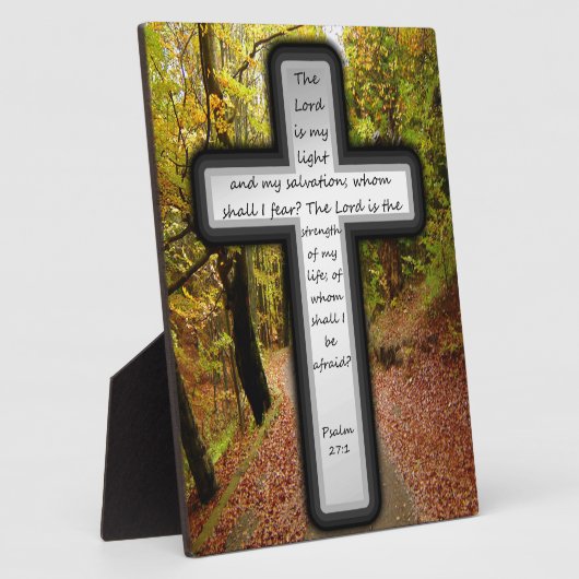 psalm 27:1 fotoplaat (Zijkant)