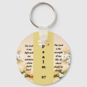 Psalm 27:1 gepersonaliseerde sleutelhanger (Voorkant)