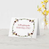 Psalm 27:1, Heer, die ik zal vrezen voor Wenskaart Kaart (Gele Bloem)