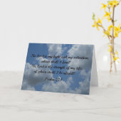 psalm 27:1 kaart (Gele Bloem)