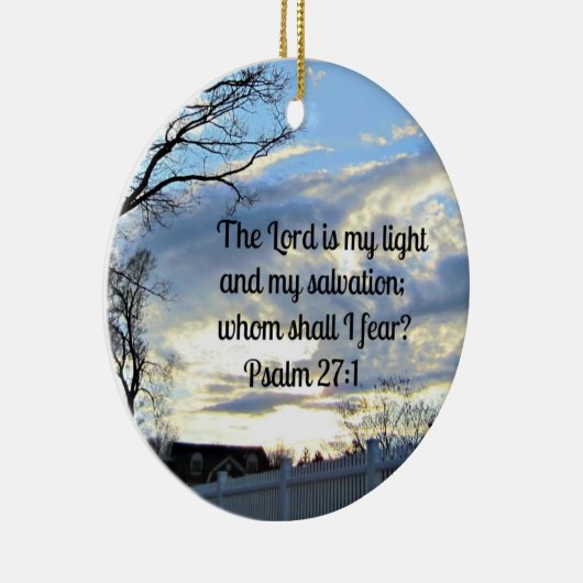 psalm 27:1 keramisch ornament (Rechts)