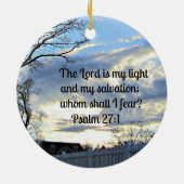 psalm 27:1 keramisch ornament (Achterkant)