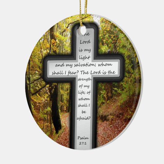 psalm 27:1 keramisch ornament (Links)