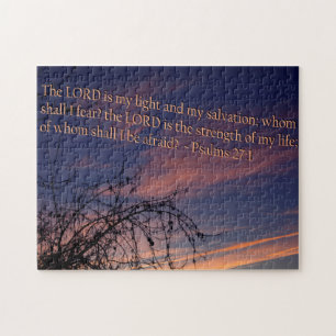 Psalm 27:1 om zonsopgang legpuzzel