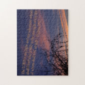 Psalm 27:1 om zonsopgang legpuzzel (Verticaal)