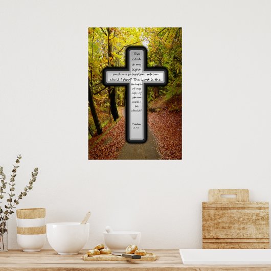 Psalm 27:1 Poster (Keuken)