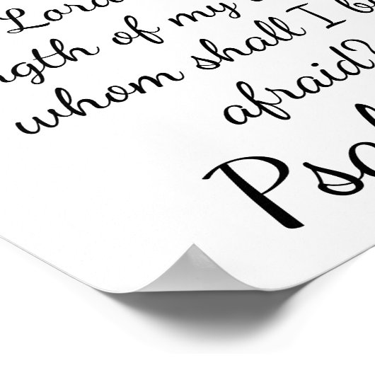 psalm 27:1 poster (Hoek)