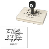 Psalm 27:1 Rubberstempel (Gestempeld)
