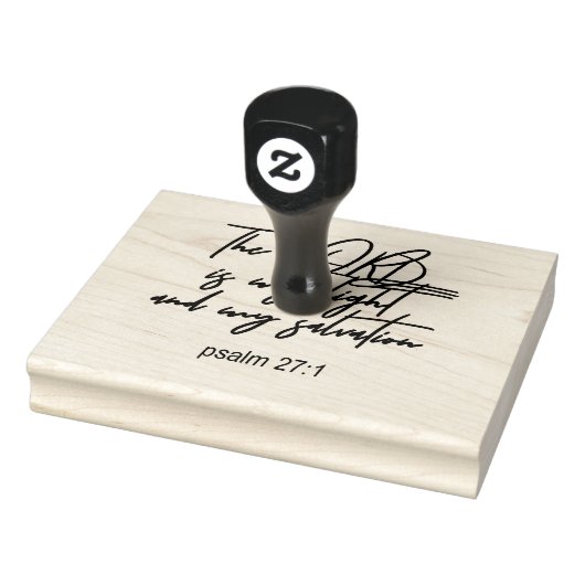Psalm 27:1 Rubberstempel (Stempel)