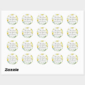 Psalm 27:1 Schrift Bloemknoppen Licht Heil Ronde Sticker (Vel)