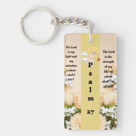 Psalm 27:1 sleutelhanger (Voorkant)