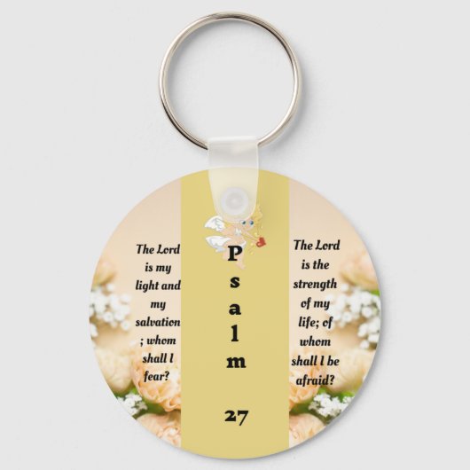 Psalm 27:1 sleutelhanger (Voorkant)