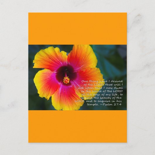 Psalm 27:4 briefkaart (Voorkant)