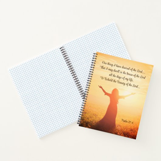 Psalm 27:4 Een ding dat ik verlangde van de Heere Notitieboek (Binnen)