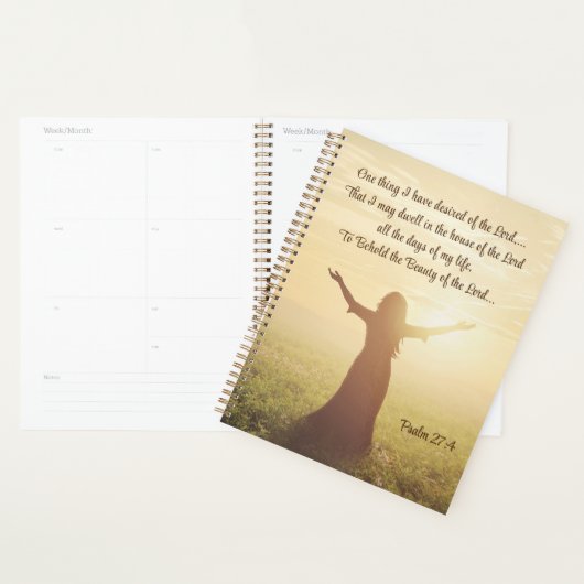 Psalm 27:4 Een ding dat ik verlangde van de Heere  Planner (Display)