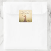 Psalm 27:4 Een ding dat ik verlangde van de Heere Vierkante Sticker (Tas)