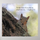 Psalm 27:5 het Poster van de Manuscript (Voorkant)