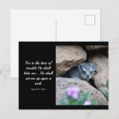 Psalm 27:5 (KJV) Briefkaart (Voorkant / Achterkant)