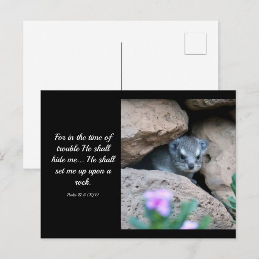 Psalm 27:5 (KJV) Briefkaart (Voorkant / Achterkant)