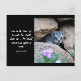 Psalm 27:5 (KJV) Briefkaart
