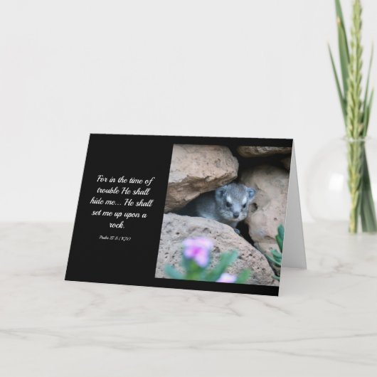 Psalm 27:5 (KJV)-kaart  Kaart (Voorkant)