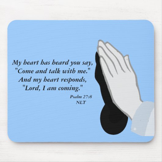 psalm 27:8 mousepad muismat (Voorkant)